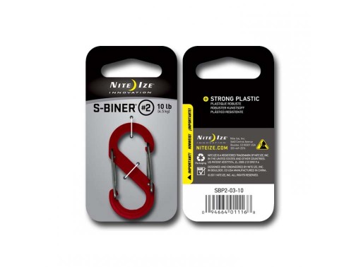 Карабин Nite Ize S-Biner #2 пластик (красный)