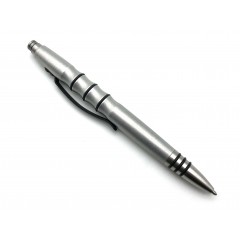 Тактическая ручка Tuff Writer Precision Press (потертый алюминий)