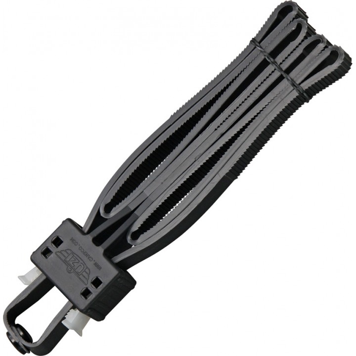 Одноразовые наручники-стяжки UZI Flex Cuff (черный)